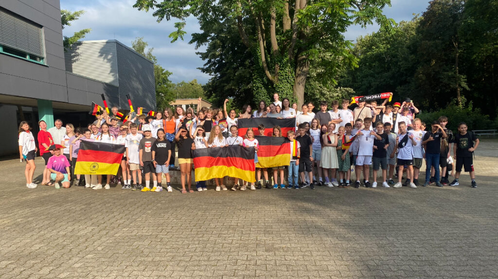 Die Aula jubelt – Deutschland vs. Ungarn beim Public viewing