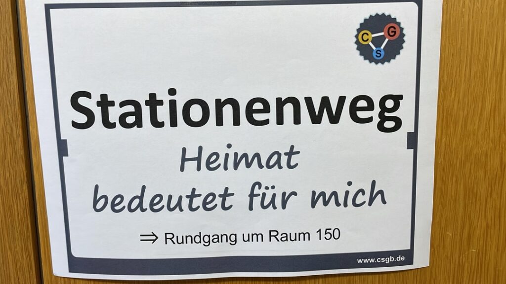 „Heimat bedeutet für mich“ – ein Stationenweg zeigt die Vielfalt am CSG